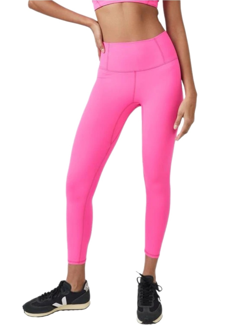 FREE PEOPLE MOVEMENT Never Better High Waist Leggings Hot Pink Large NWOT